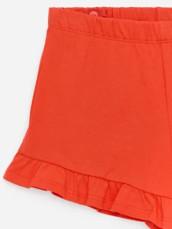 Lockere Shorts mit Rüschen