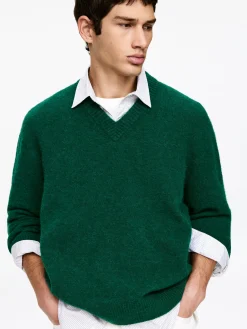 Lockerer Pullover aus Alpakawollmischung