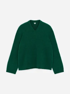 Lockerer Pullover aus Alpakawollmischung