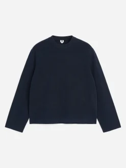 Lockerer Pullover aus Baumwollmischgewebe