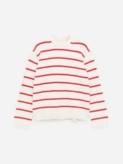 Lockerer Pullover aus Baumwollmischgewebe