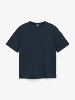 Lockeres Bouclé-T-Shirt