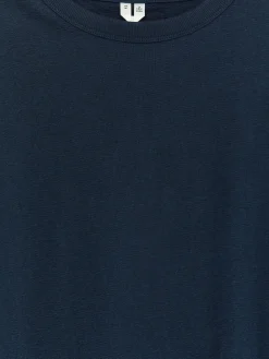 Lockeres Bouclé-T-Shirt