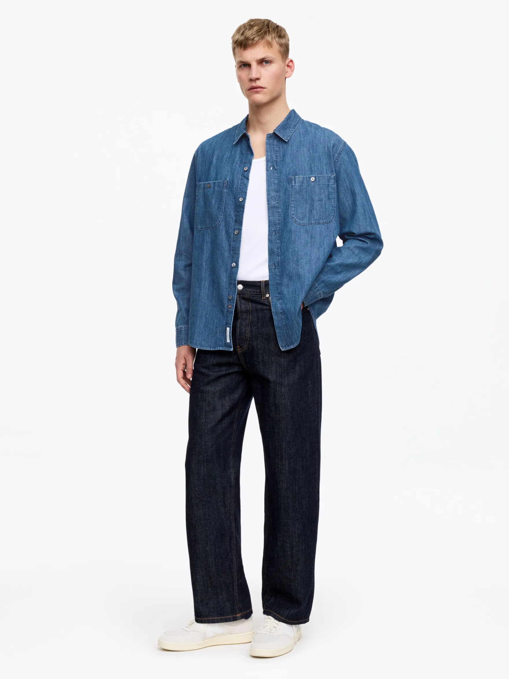 Lockeres Jeanshemd