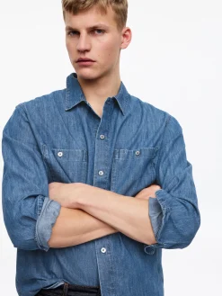 Lockeres Jeanshemd