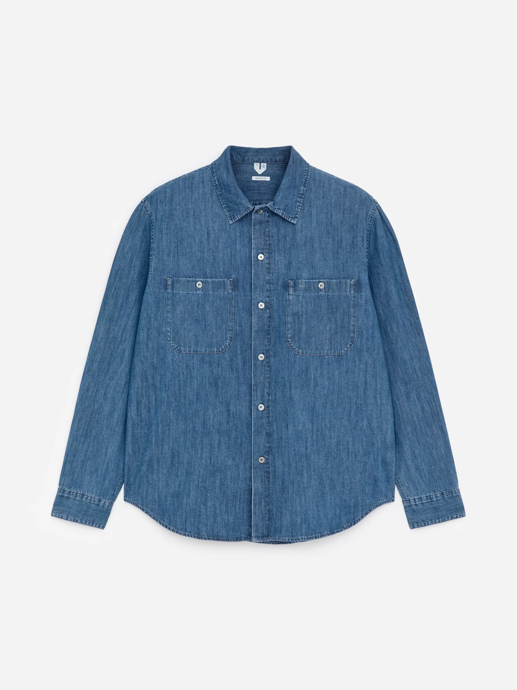 Lockeres Jeanshemd