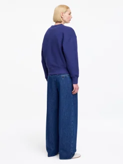 Lockeres Sweatshirt aus Frottee