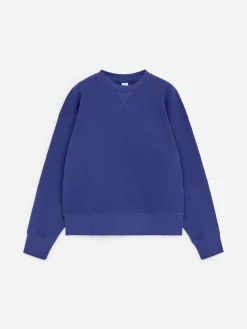 Lockeres Sweatshirt aus Frottee