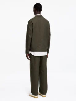 Lässiger Blazer aus Baumwolle und Leinen