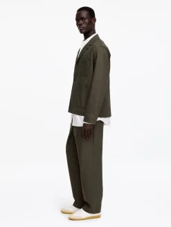 Lässiger Blazer aus Baumwolle und Leinen