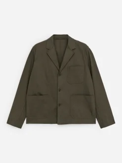 Lässiger Blazer aus Baumwolle und Leinen