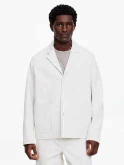 Lässiger Blazer aus Baumwolle und Leinen