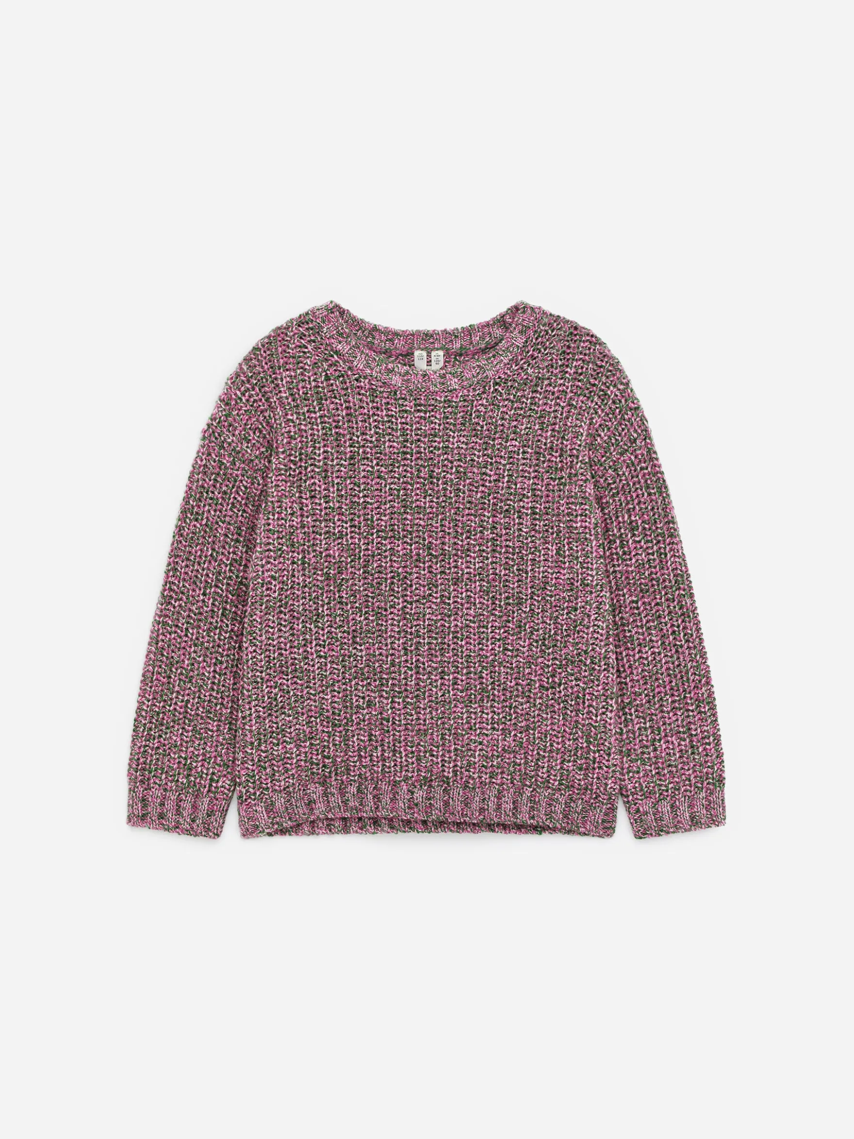 Marmorierter Strickpullover aus Wolle