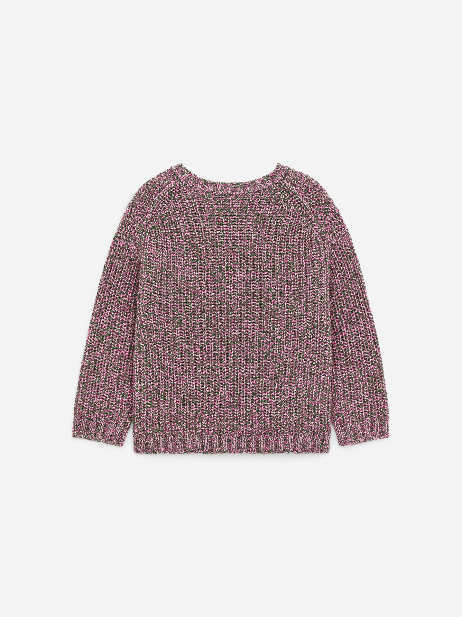 Marmorierter Strickpullover aus Wolle