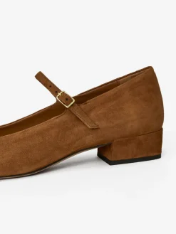 Mary Jane aus Veloursleder