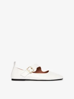 Mary-Jane-Ballerina aus Leder