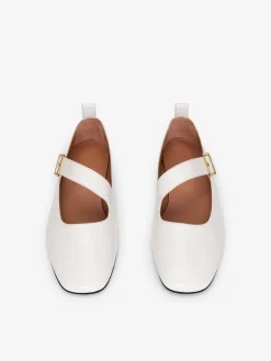 Mary-Jane-Ballerina aus Leder