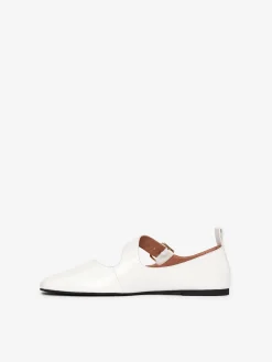 Mary-Jane-Ballerina aus Leder