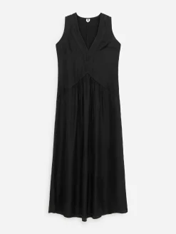 Maxikleid mit Organzadetail
