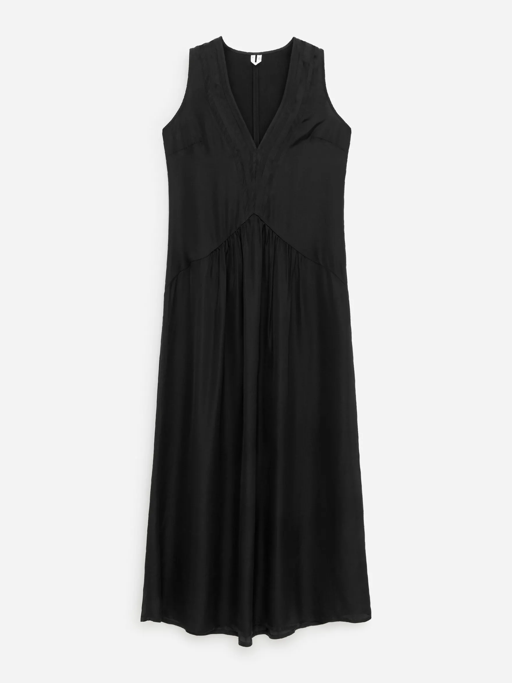 Maxikleid mit Organzadetail