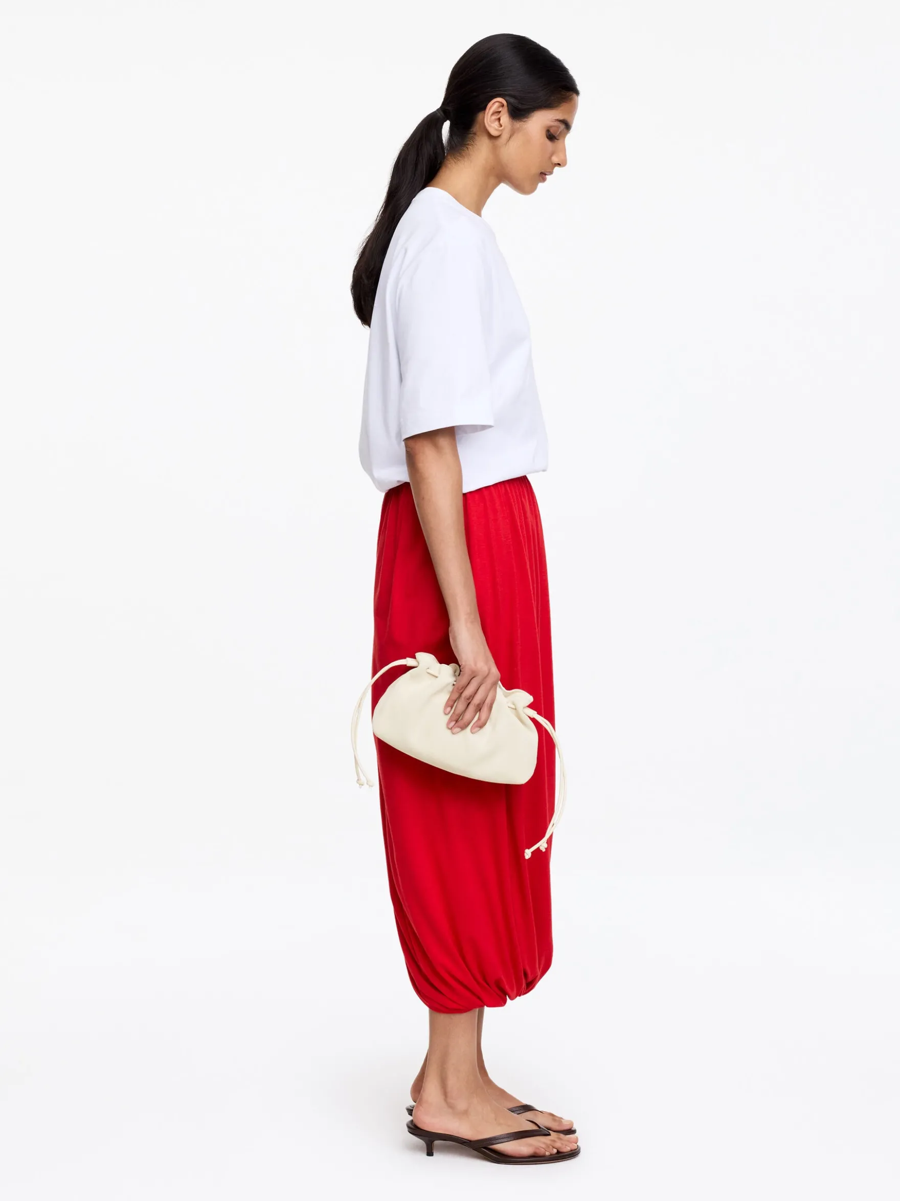 Mini-Pouch aus Spaltvelours