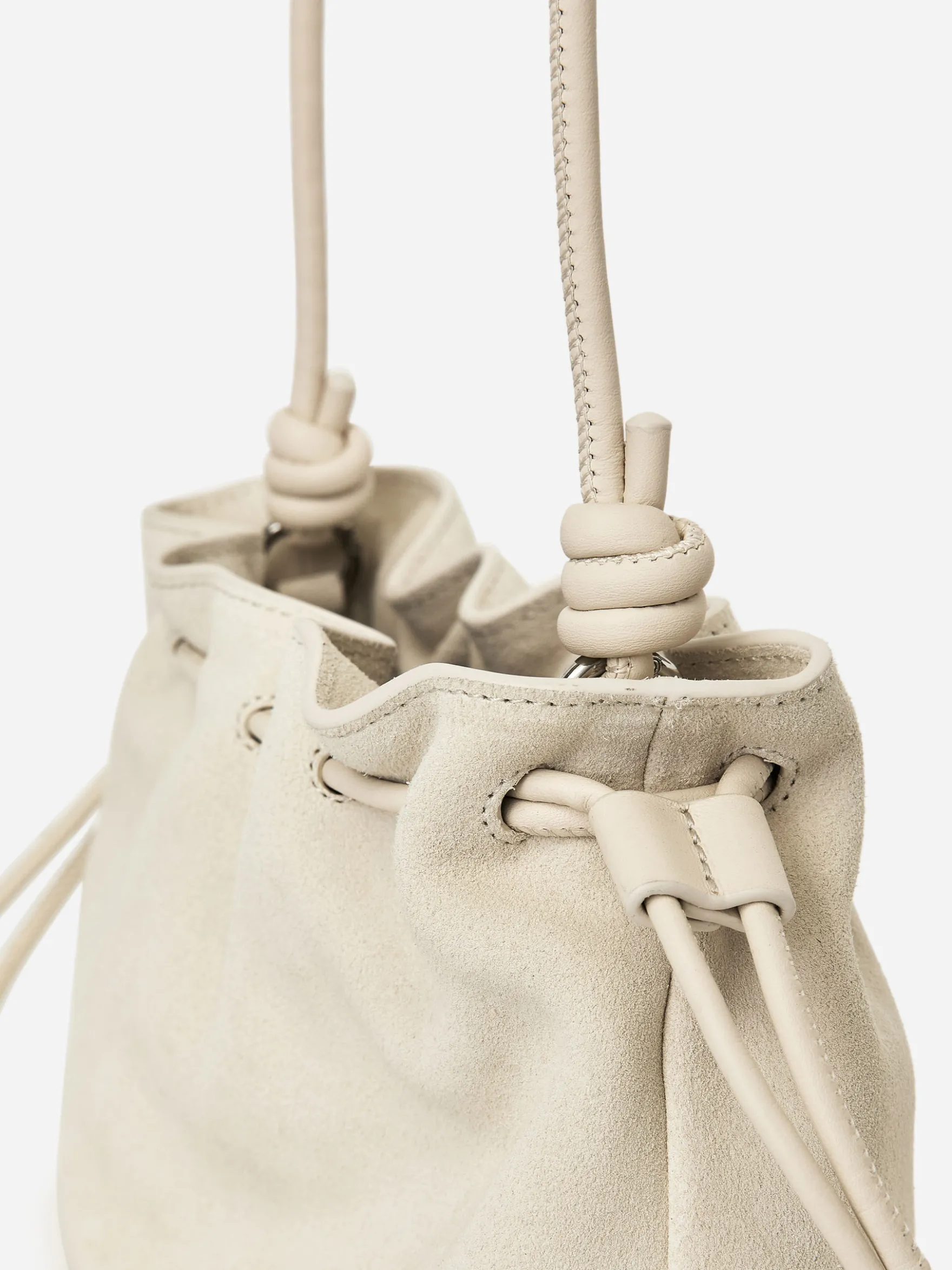 Mini-Pouch aus Spaltvelours
