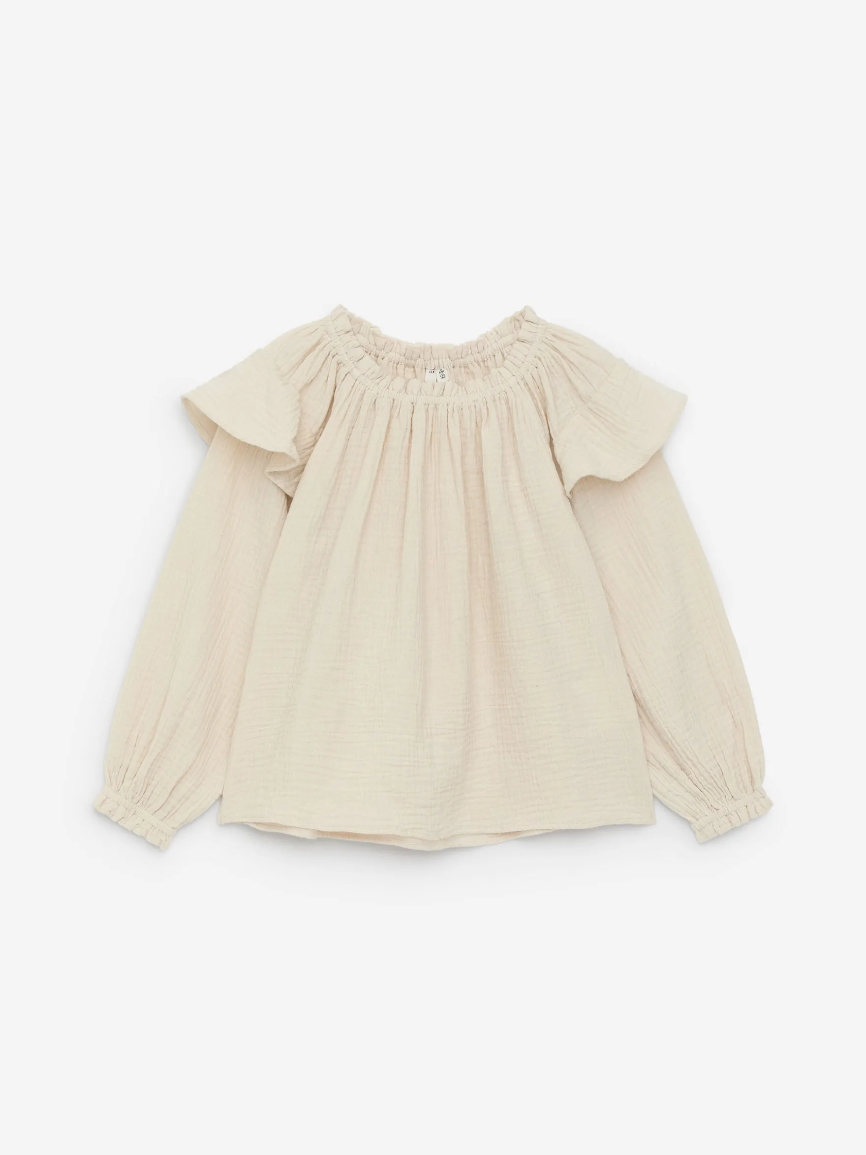 Musselinbluse mit Rüschen