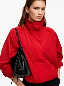 Nylonjacke mit Stehkragen