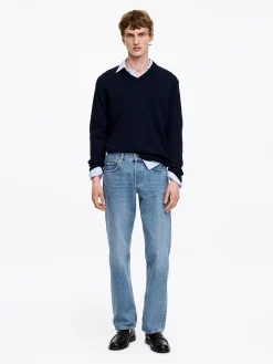 OCEAN Loose Straight Jeans