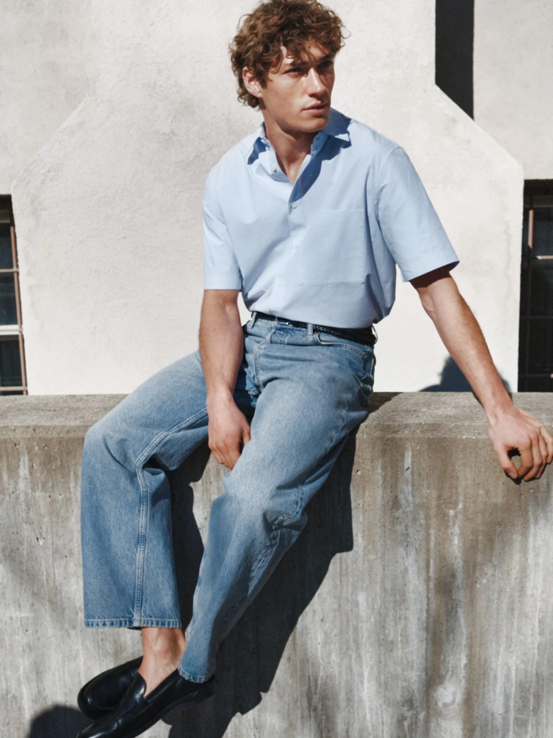 OCEAN Loose Straight Jeans