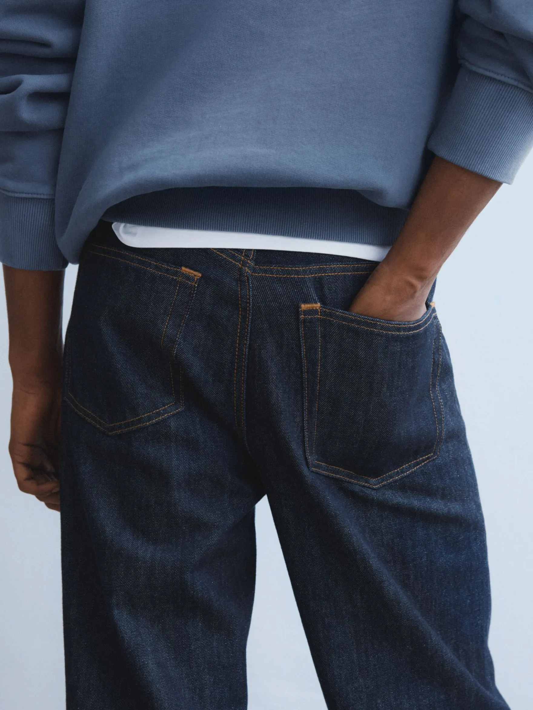 OCEAN Loose Straight Jeans