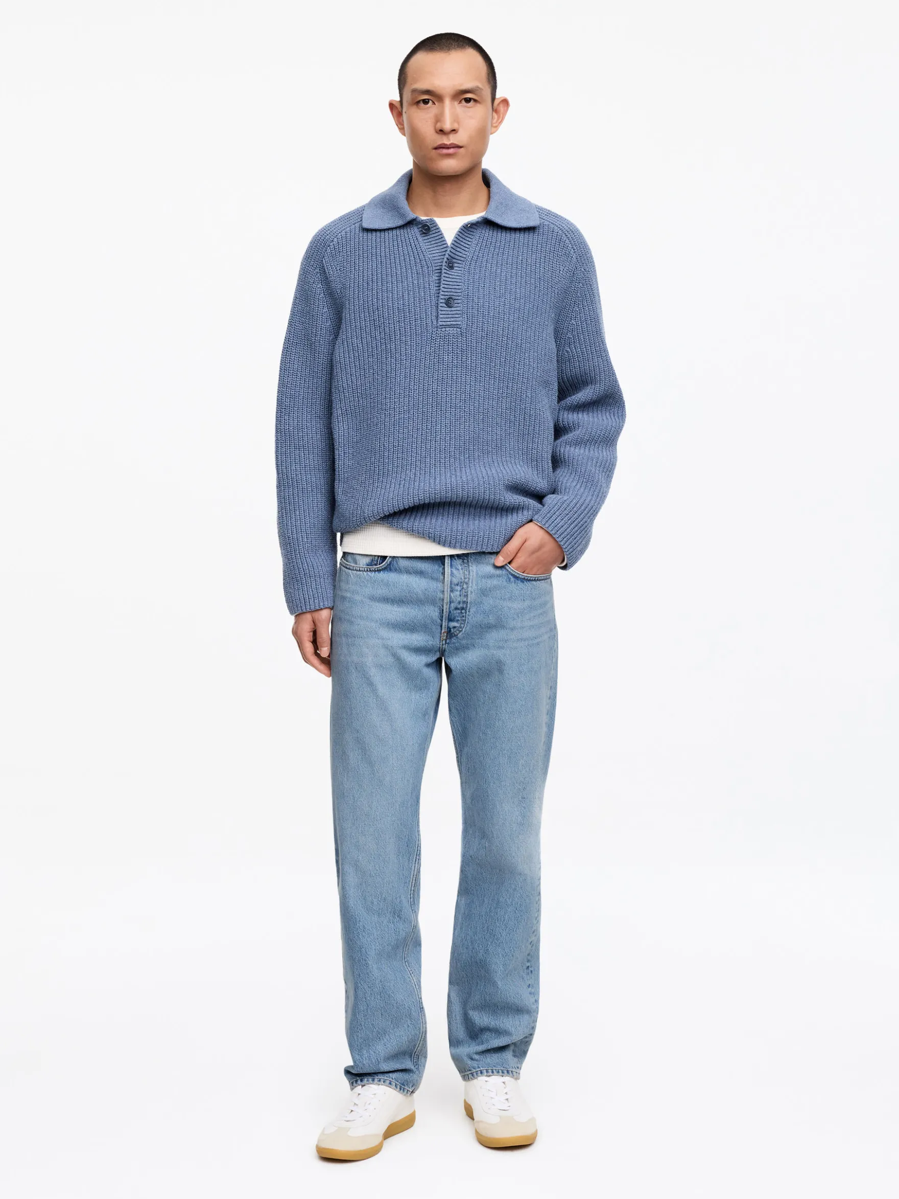 OCEAN Loose Straight Jeans