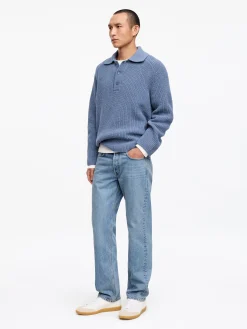 OCEAN Loose Straight Jeans