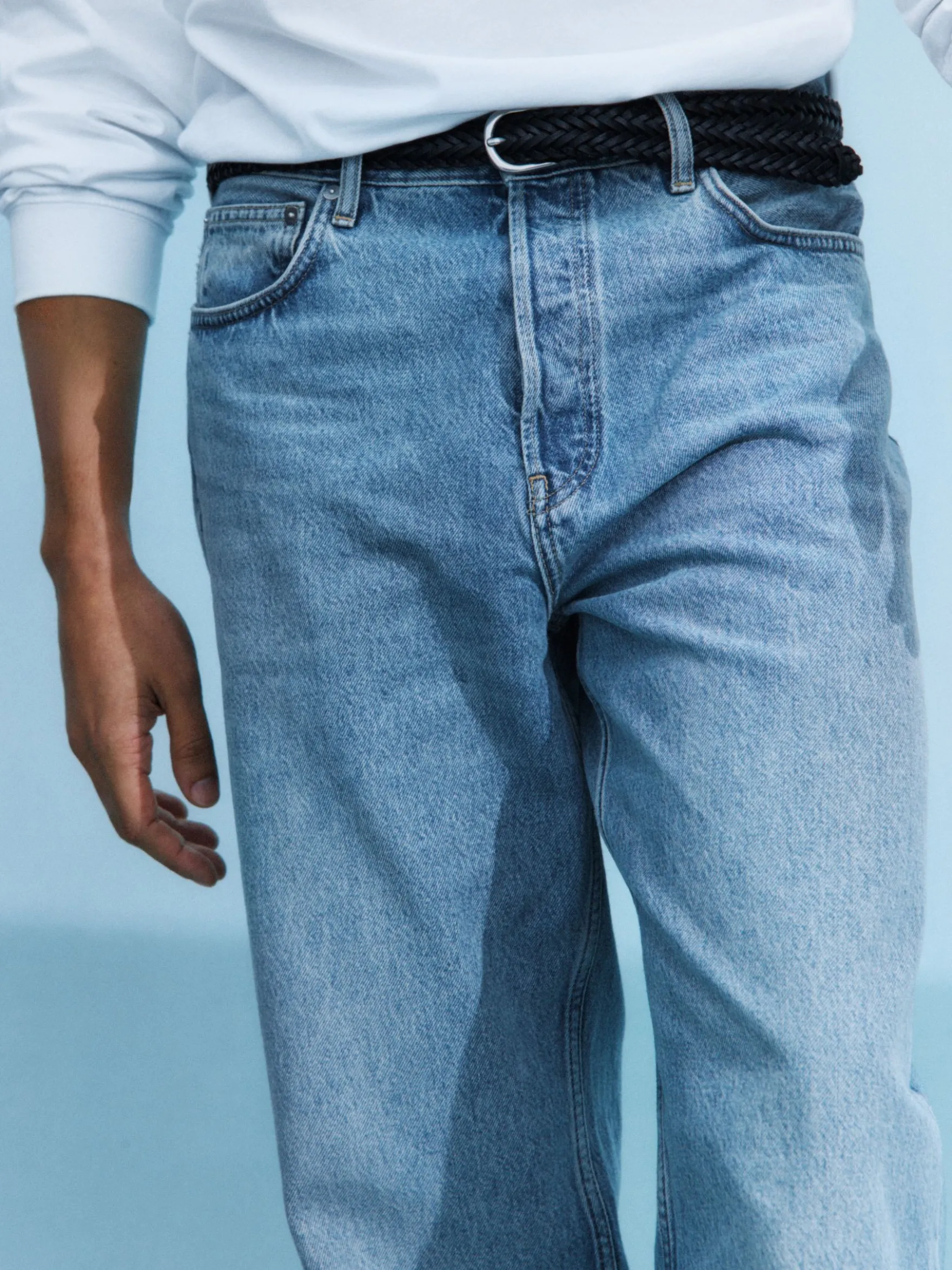 OCEAN Loose Straight Jeans