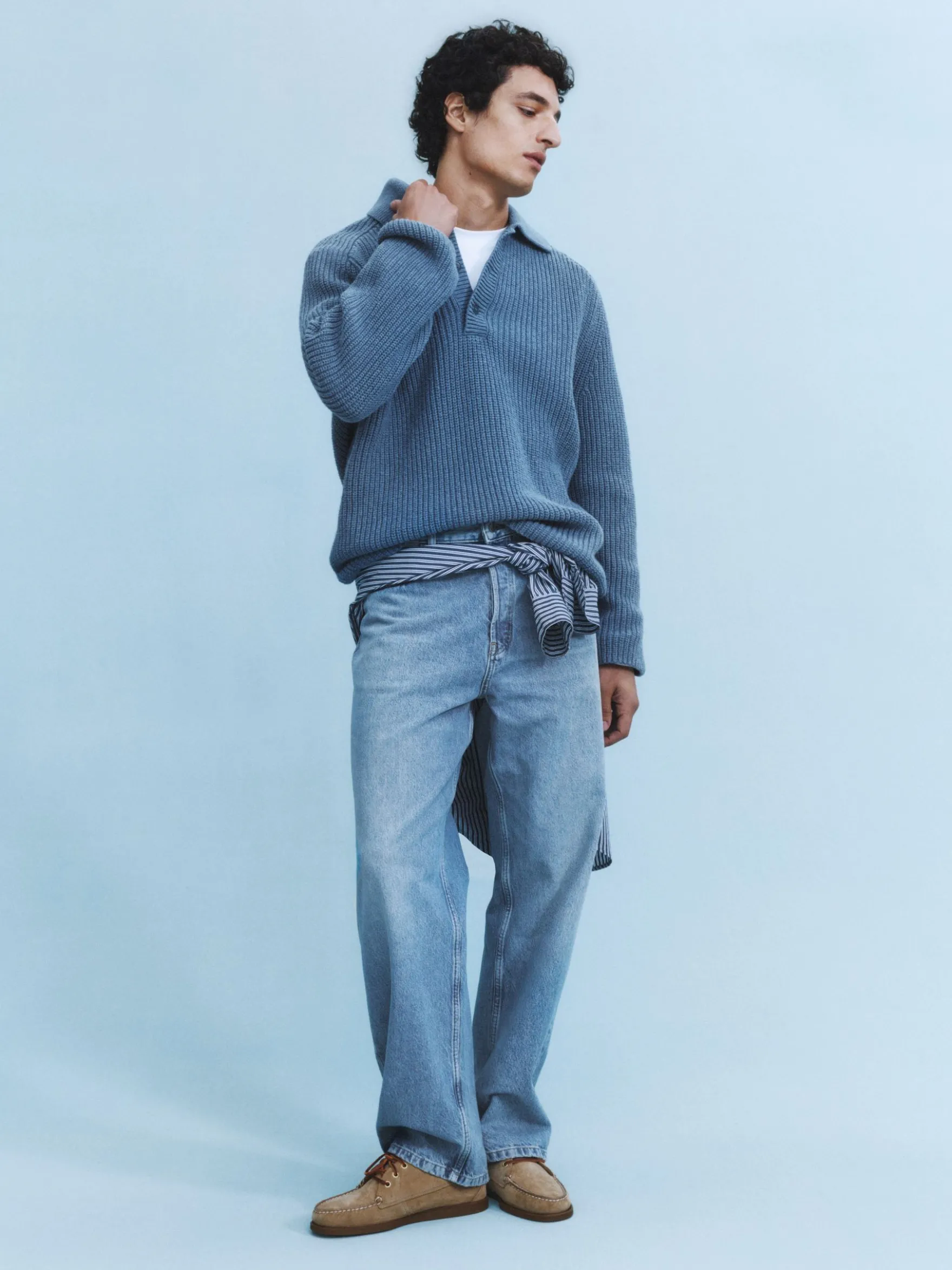 OCEAN Loose Straight Jeans