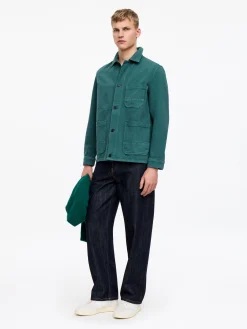 Overdyed-Overshirt aus Twill