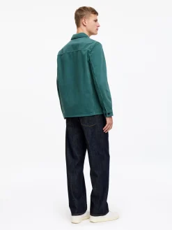Overdyed-Overshirt aus Twill