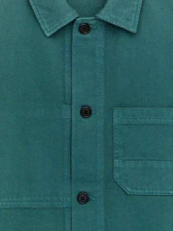 Overdyed-Overshirt aus Twill
