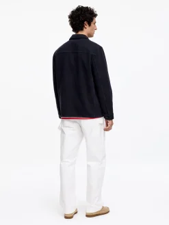 Overdyed-Overshirt aus Twill
