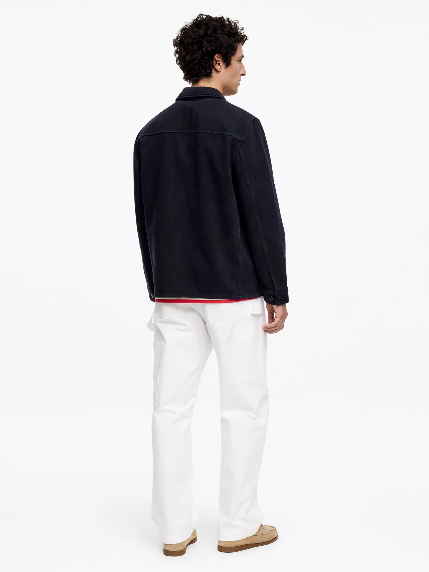 Overdyed-Overshirt aus Twill