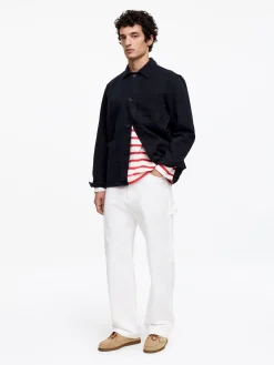 Overdyed-Overshirt aus Twill