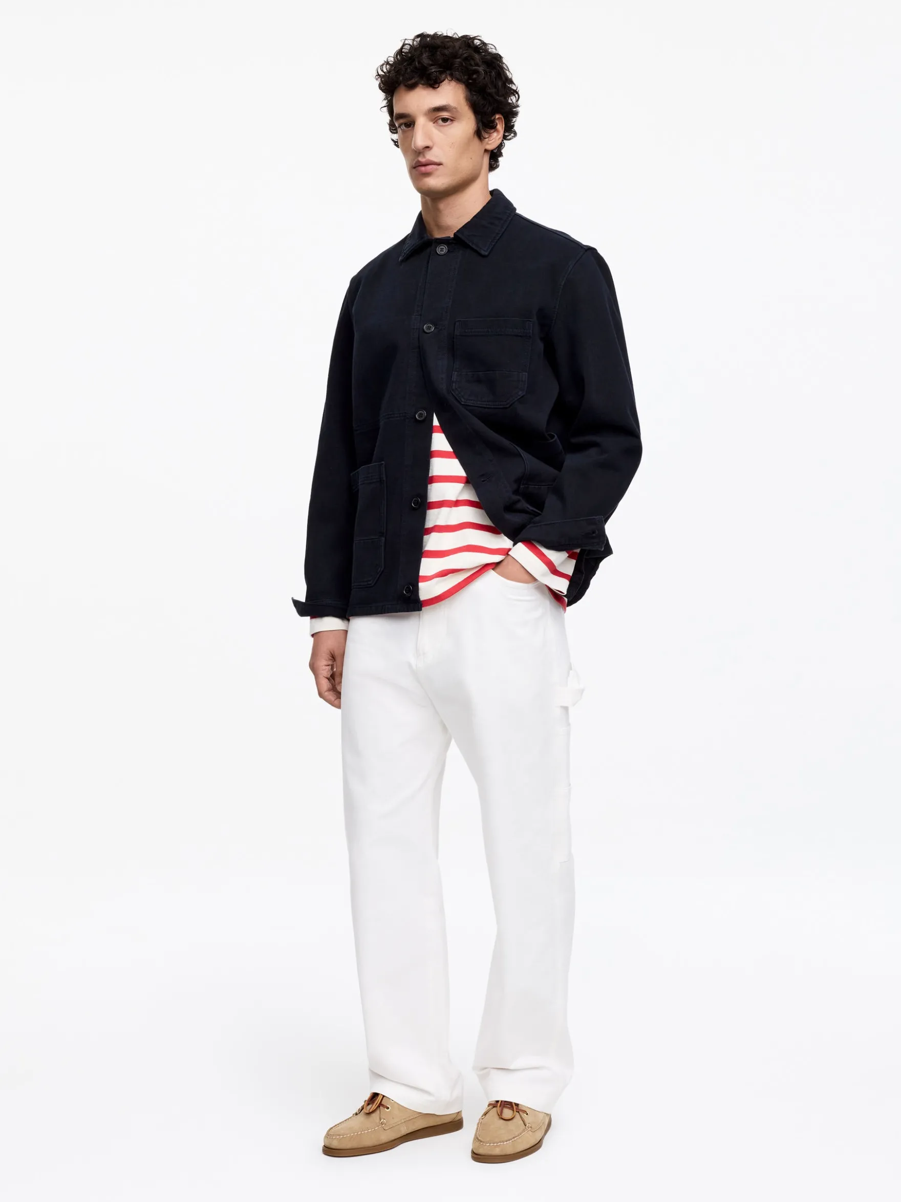 Overdyed-Overshirt aus Twill
