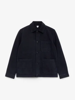 Overdyed-Overshirt aus Twill