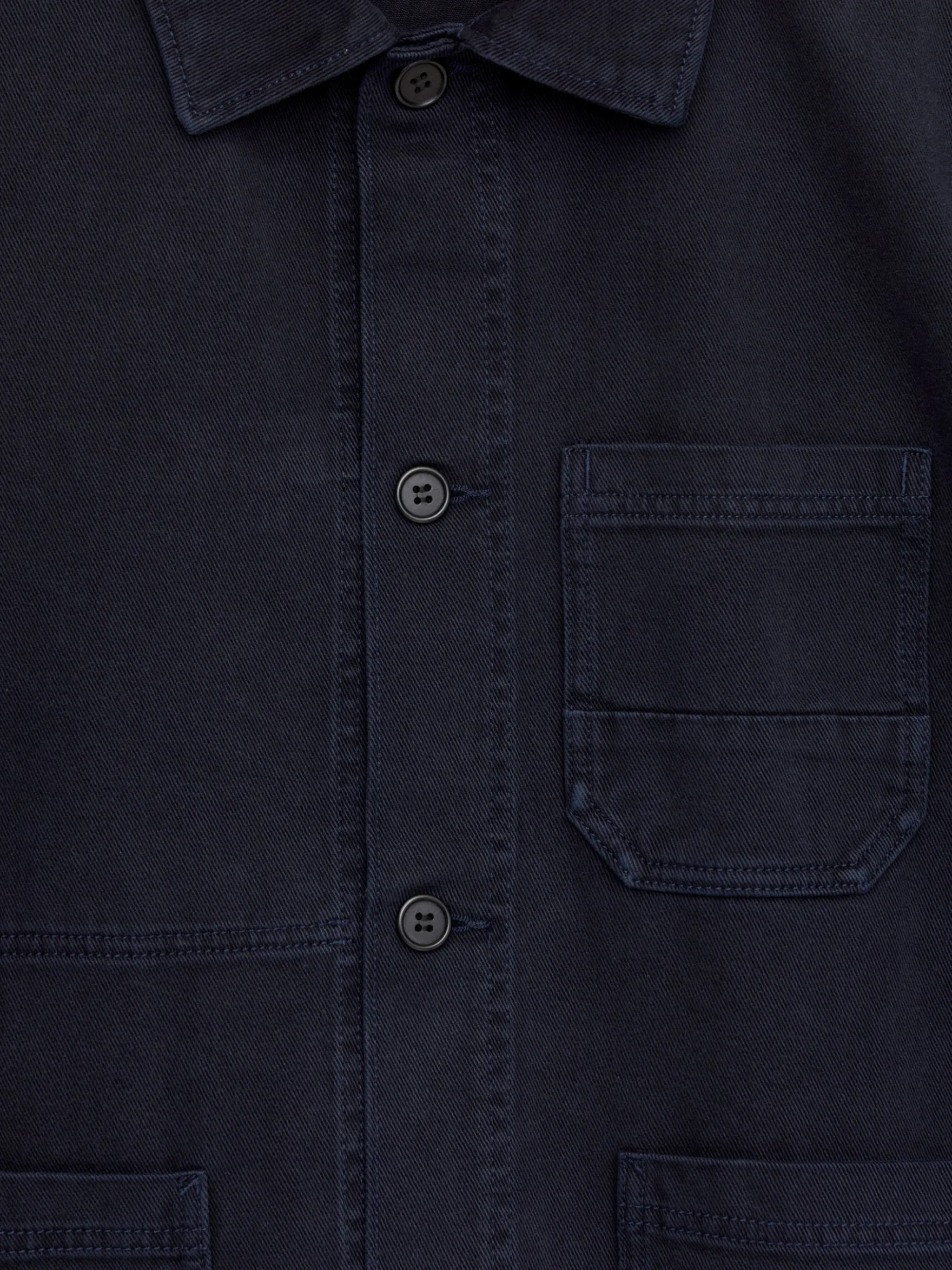 Overdyed-Overshirt aus Twill