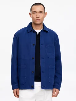 Overdyed-Overshirt aus Twill