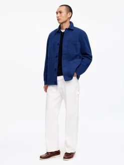 Overdyed-Overshirt aus Twill
