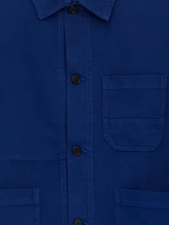 Overdyed-Overshirt aus Twill
