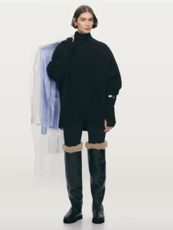 Overknee-Stiefel aus Leder