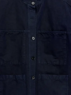 Overshirt aus Baumwolle und Leinen