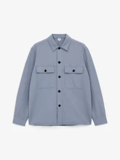 Overshirt aus Baumwolle und Leinen